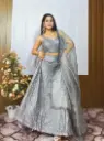 Stunning Grey Lehenga